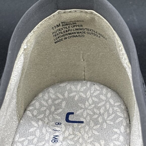 JBU by Jambu Shoes Womens 11 M Wildflower Moc Slip On Grey Vegan Casual - Picture 4 of 11